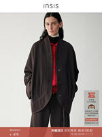 【 New Chinese Style 】INSIS FEMME Twill Fine-spun Australian Merino Wool Winter Short Coat for women thumbnail 3