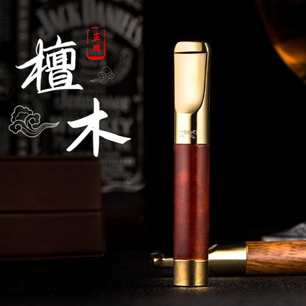 正牌过滤烟嘴过滤器循环可清洗型男粗中细三用高档实木抽烟过滤嘴