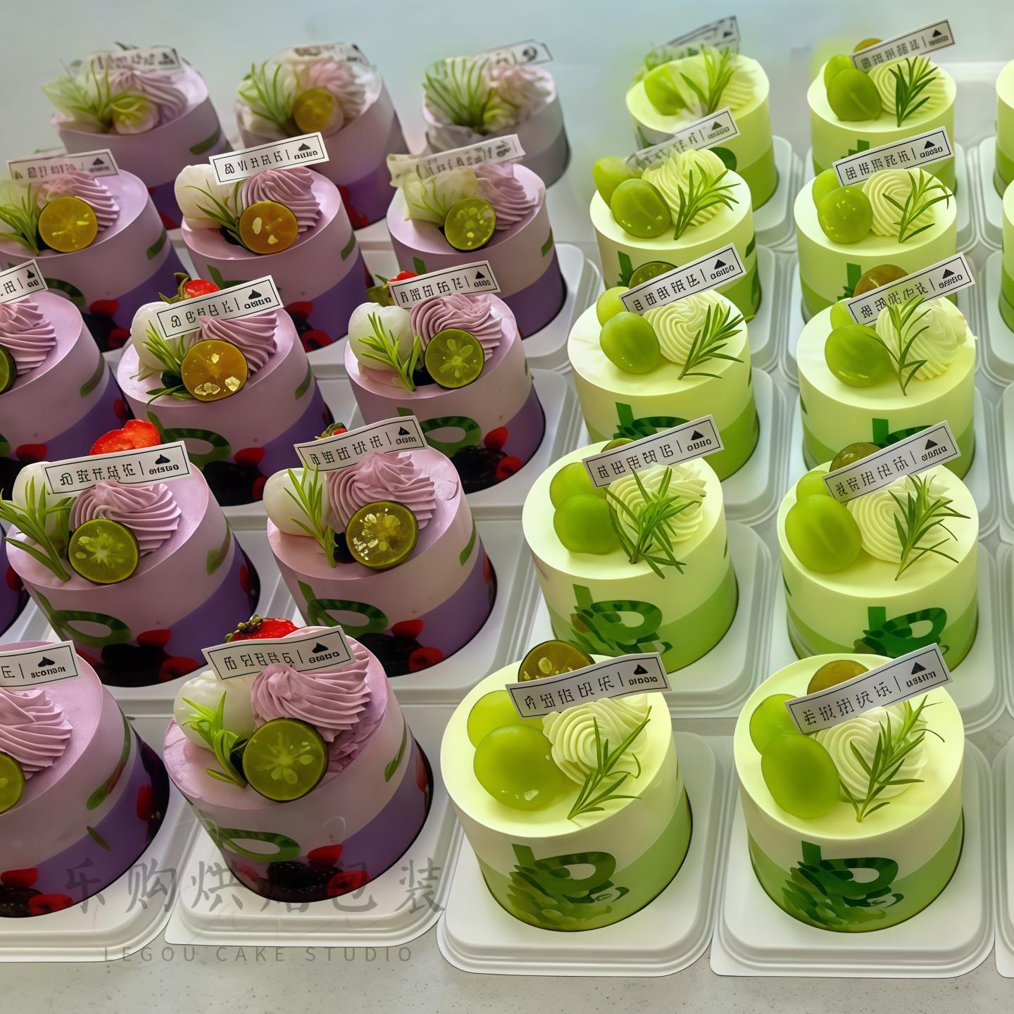 新品新款2寸3寸蛋糕盒圆