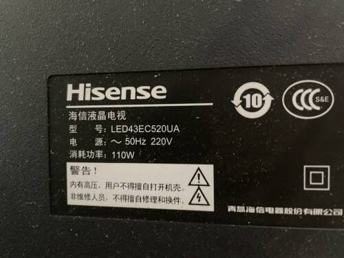 适用海信电视机遥控器 LED43EC520UA LED48EC520UA LED49K3100A