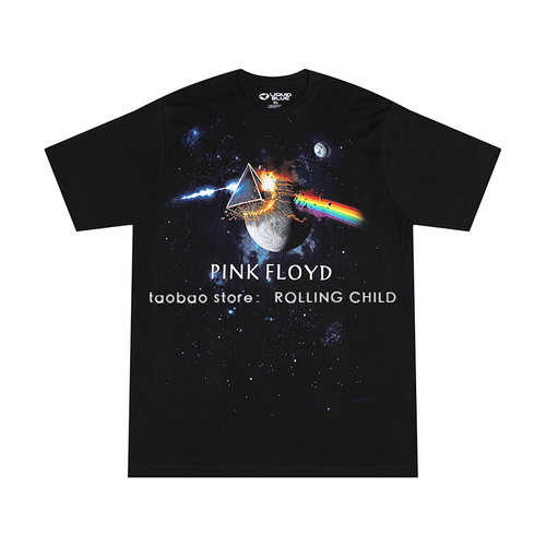 正版PinkFloyd摇滚短袖T现行版