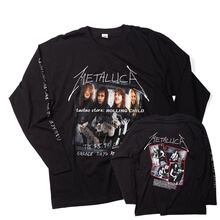 正版Metallica乐队复古vintage重金属摇滚长袖T恤c 官方现行美版