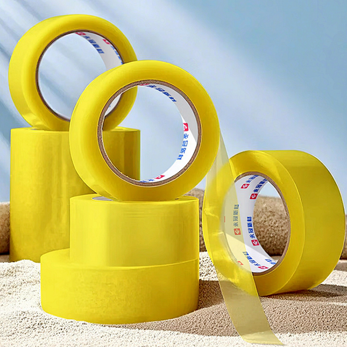 封箱透明胶带物流快递打包装封口高粘度6cm宽大卷胶布纸整箱批发