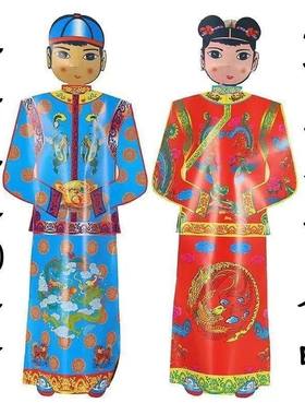 手工纸人工艺品立体男女