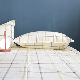 升级版 | 格子控 | 全棉床单加厚三件套纯棉老粗布加宽100大格子