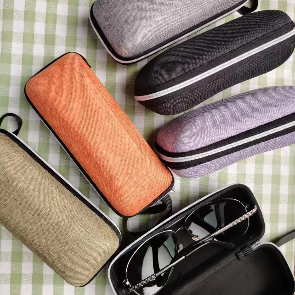 麻布款拉链盒包邮墨镜