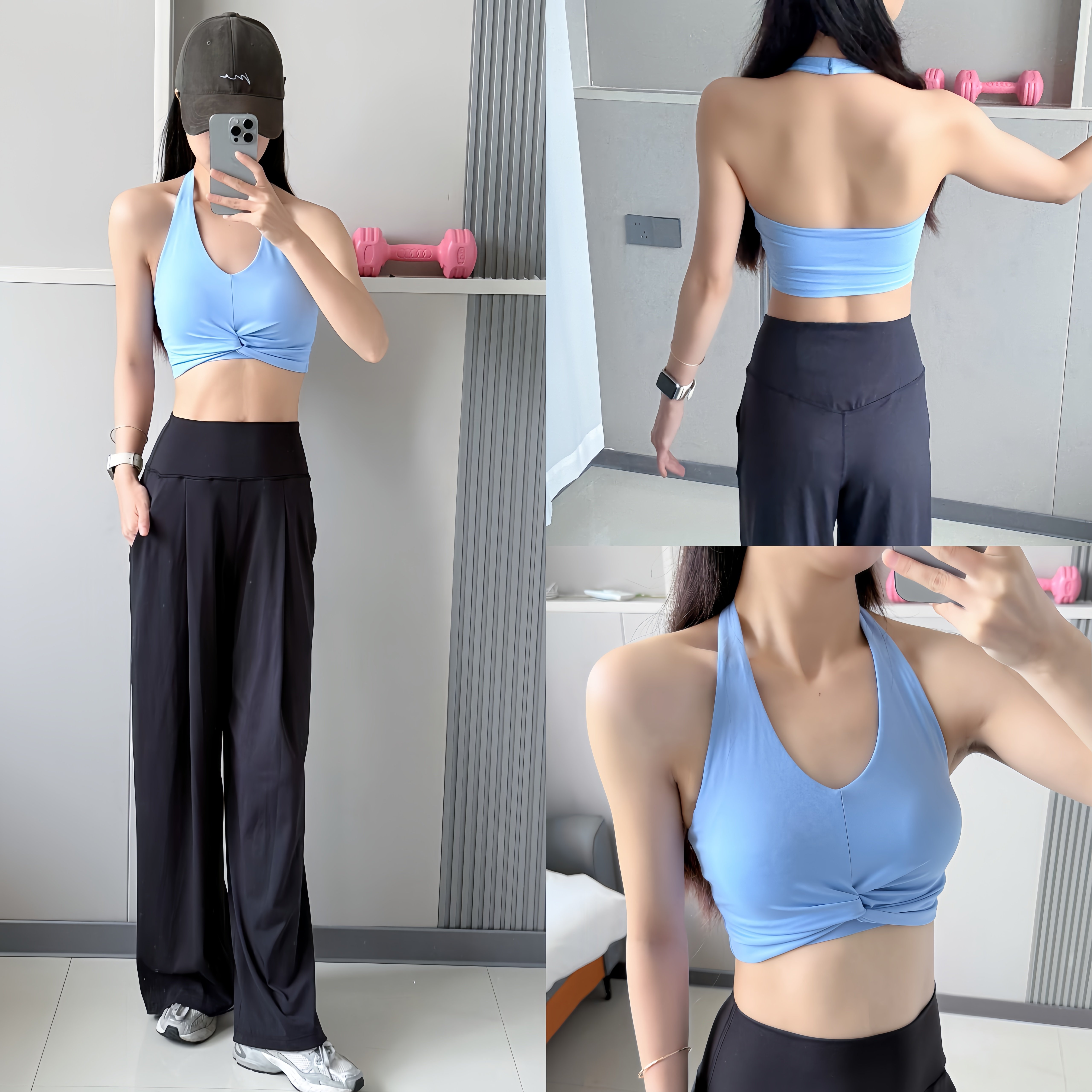 洋白菜挂脖运动内衣带胸垫夏季跑步健身防震背心普拉提瑜伽美背,运动/瑜伽/健身/球迷用品,瑜伽背心,淘宝优惠券,粉丝福利购,淘宝优惠卷