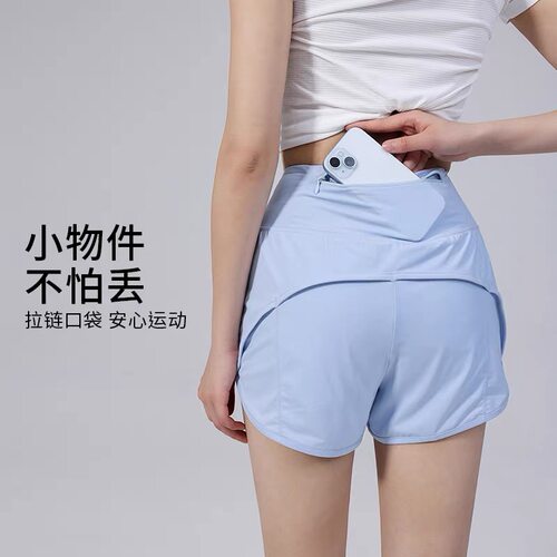 洋白菜夏季速干运动短裤宽松显瘦防走光跑步训练瑜伽三分裤薄款