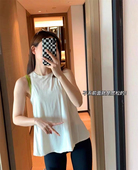 工字背心绑结跑步休闲罩衫 洋白菜夏季 宽松健身衣速干女运动无袖