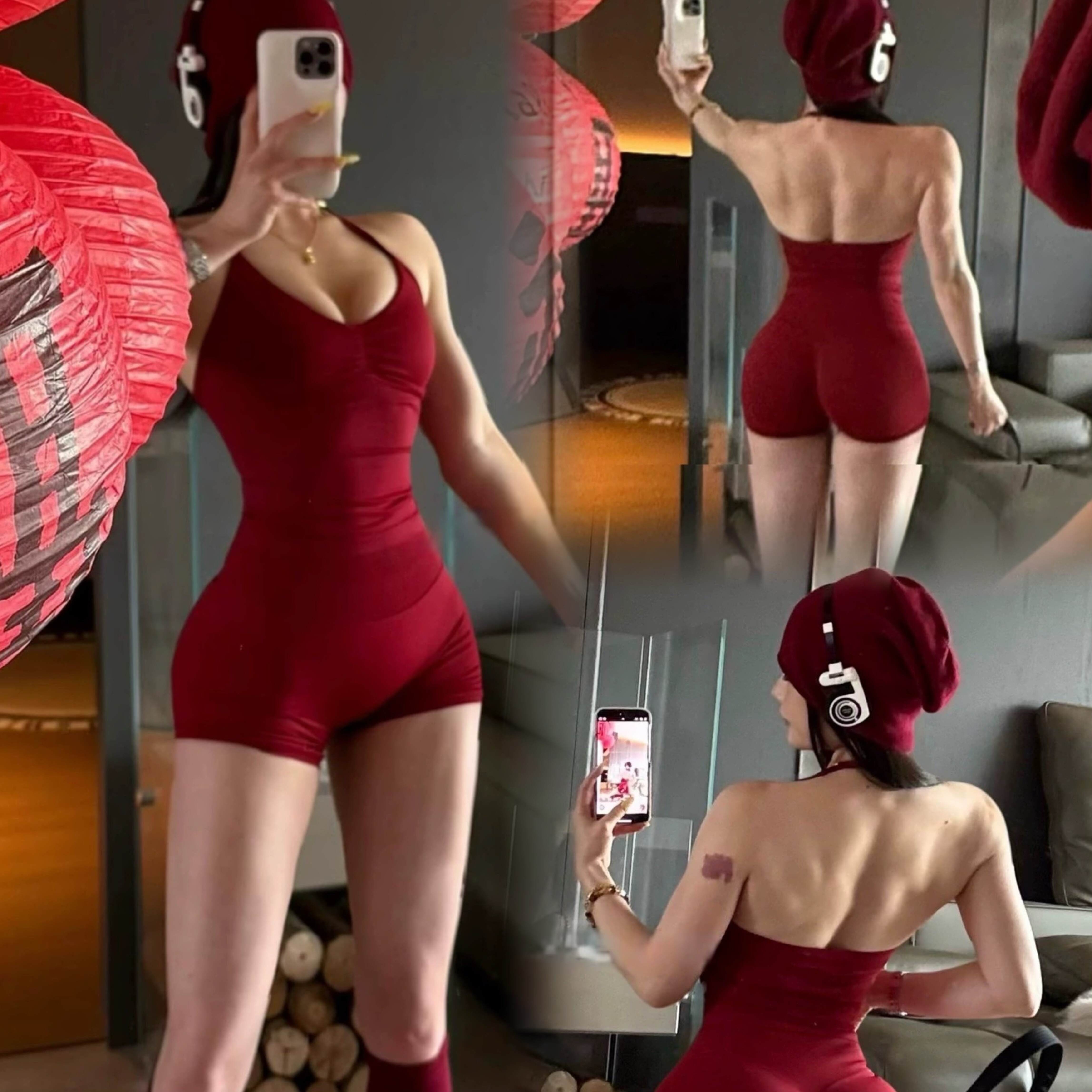 欧美无缝提臀瑜伽套装女V领文胸速干运动撸铁高腰紧身裤健身套装,运动服/休闲服装,健身套装,淘宝优惠券,粉丝福利购,淘宝优惠卷