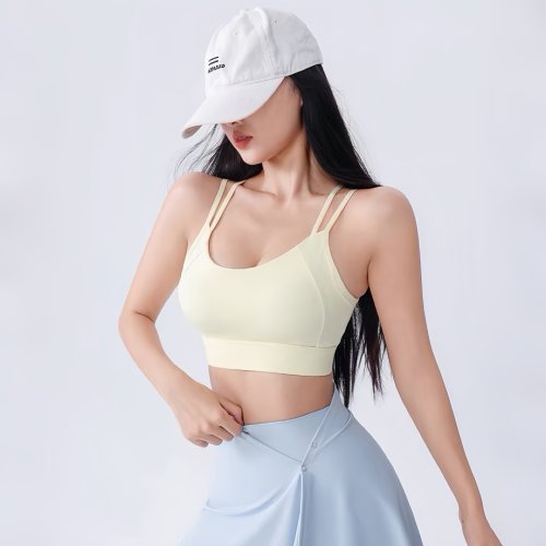 运动内衣女美背防震聚拢跑步背心健身服夏季高强度速干瑜伽服文胸