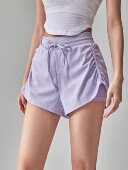 骑行三分裤 跑步训练运动裤 女高腰提臀健身裤 洋白菜速干瑜伽短裤