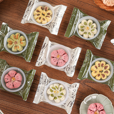 桃花酥包装袋中式糕点心单独机封