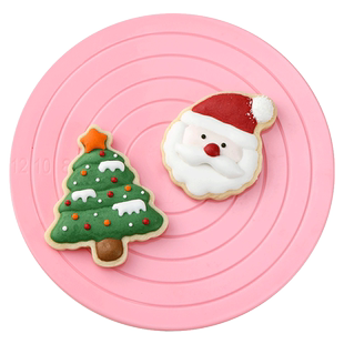 糖霜饼干转台裱花迷你转盘小型号手动旋diy蛋糕绘画翻糖烘焙工具