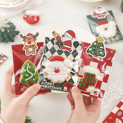 圣诞节卡头曲奇饼干包装袋页眉片