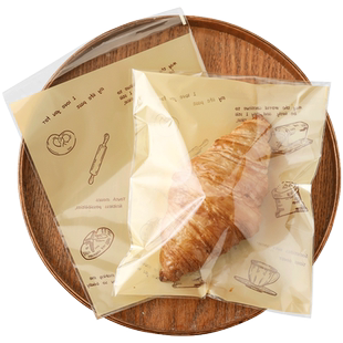 面包包装袋饼干自封袋烘焙吐司贝果欧包甜甜圈透明点心自粘小袋子