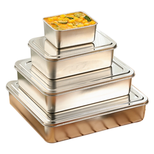 提拉米苏盒子专用模具不锈钢托盘带盖铁盒子网红蛋糕容器摆摊包装