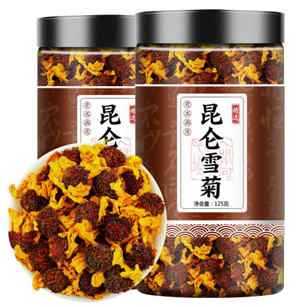 昆仑雪菊新疆非特产正品特级天山雪菊花茶胎菊野菊花野生泡水茶