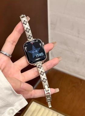 布契拉提手镯iwatch10金属表带适用苹果手表AppleWatch9876SE小米