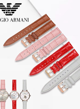真皮手表带男女款适配阿玛尼AR11149 1876 1911 1681 60020 1726