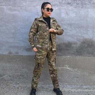 826战术迷彩户外野战服装 多口袋登山服 cp男女耐磨耐穿工作服套装