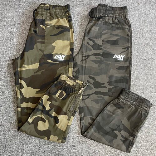 夏季薄款棉线弹力迷彩束脚裤