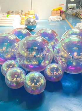 充气镜面球双层反光球美陈装饰