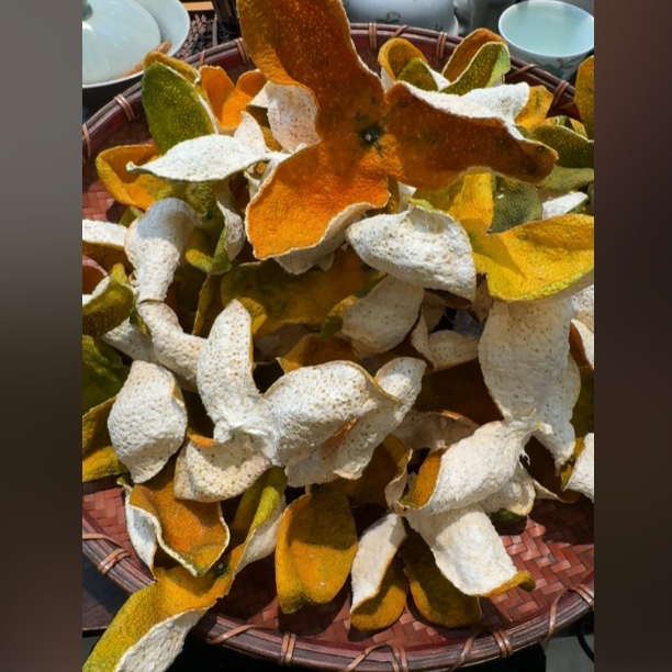 2025年梅江塞口围23年老树原枝陈皮