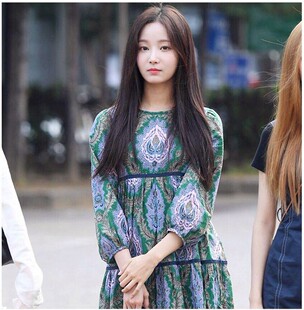 亏本回馈 韩国森系复古田园敦煌图腾印花圆领纯棉丝连衣裙 岛屿家