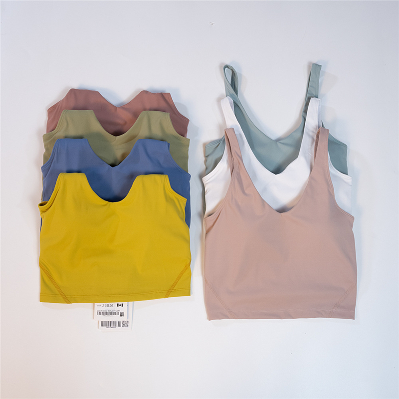 运动背心女裸感高弹跑步文胸
