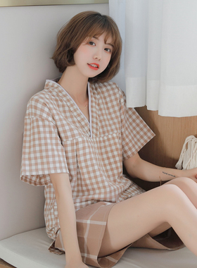 汗蒸服女纯棉情侣套装韩版可爱大码男款高档美容桑拿洗浴服按摩服