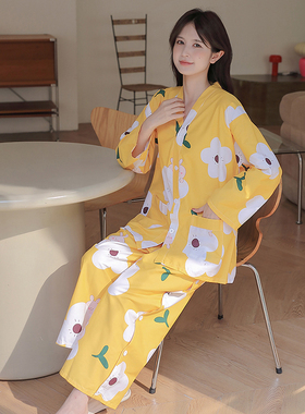 艾灸服女款纯棉前后开扣长裤长袖针灸按摩服开背理疗服刮痧美容服