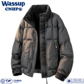 冬季 新款 羽绒服男宽松情侣保暖立领外套潮流百搭休闲上衣