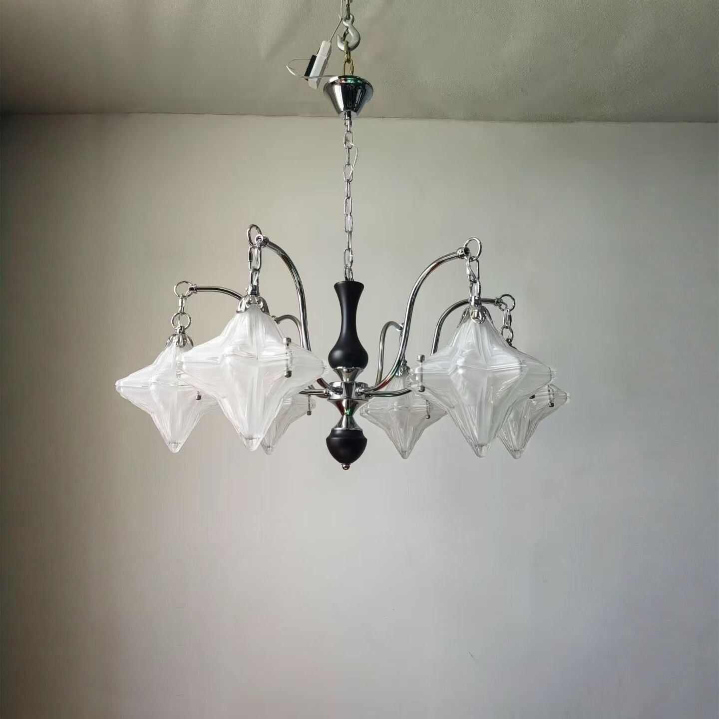 法式中古风客厅吊灯美式复古高级感仿云石奶油风卧室灯南洋餐厅灯