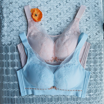 香蜜闺秀24212078抹胸C杯亲肤无钢圈聚拢内衣薄款四排扣舒适文胸