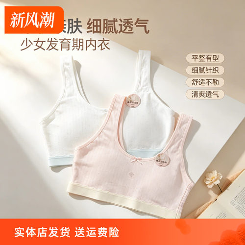 香蜜闺秀无钢圈A杯透气少女文胸