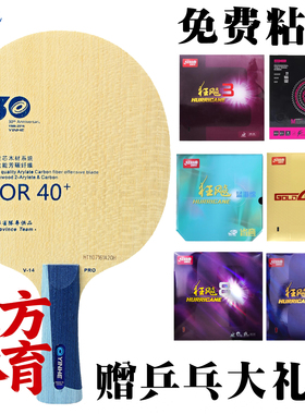 银河乒乓球底板v14pro碳素ALC乒乓球拍板K4升级版v14套餐横板直板