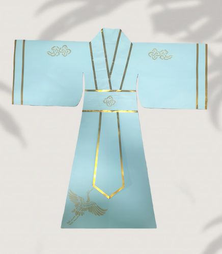 白色仙袍纸衣服手工仙衣道袍神仙衣服观音娘娘狐仙太奶泰山老母衣