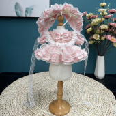 原创手工13英寸星黛露40cm棉花娃娃衣服大头裙莉娜熊20cm棉花娃衣