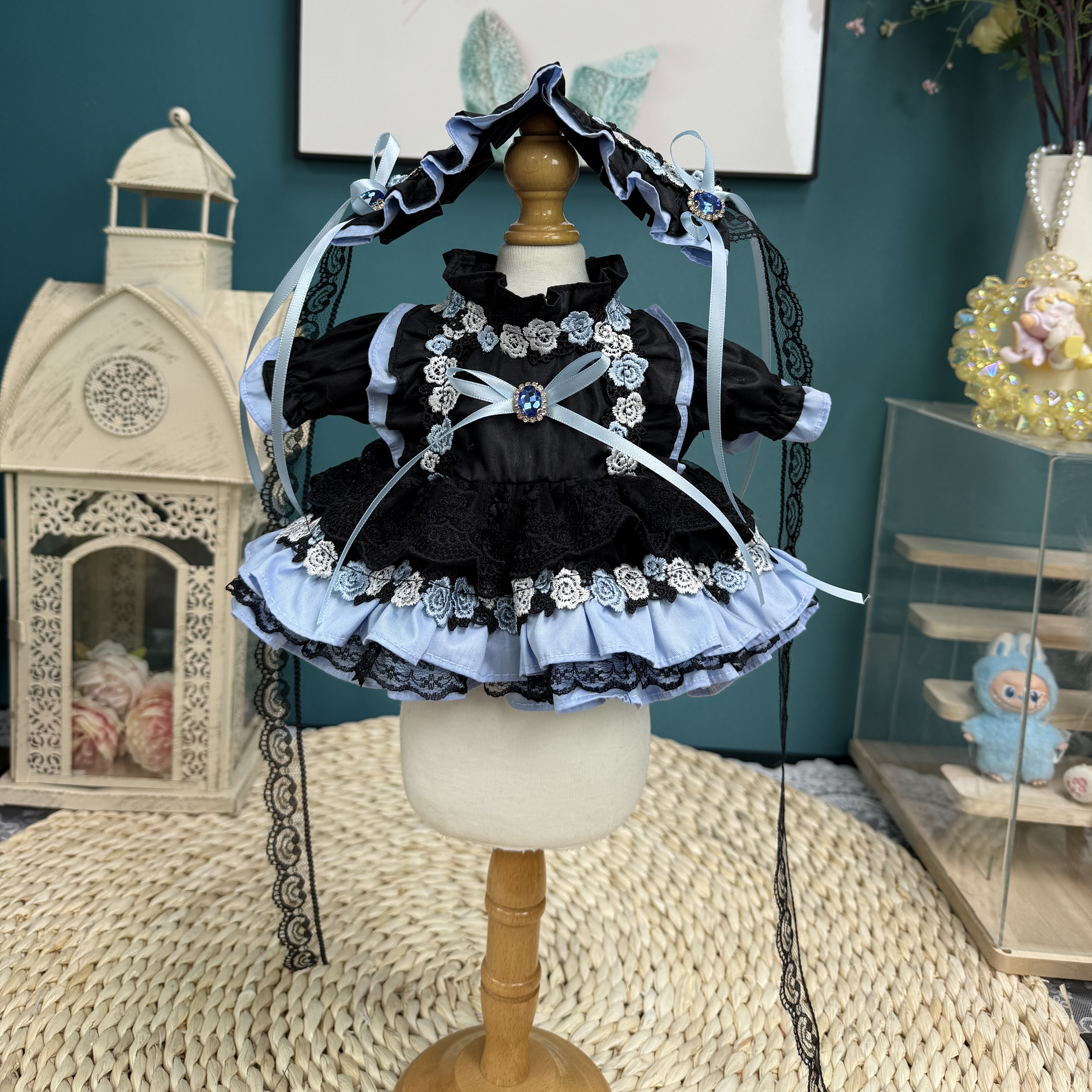 DANI高定手工娃衣定制毛绒玩偶裙