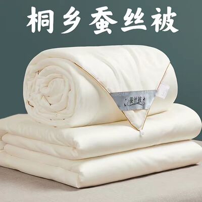桐乡蚕丝被100桑蚕丝春秋被夏被加厚冬被四季通用被芯学生棉被