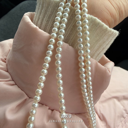 天然淡水珍珠半成品迷你米珠baby珠小灯泡近正圆diy手链项链配件