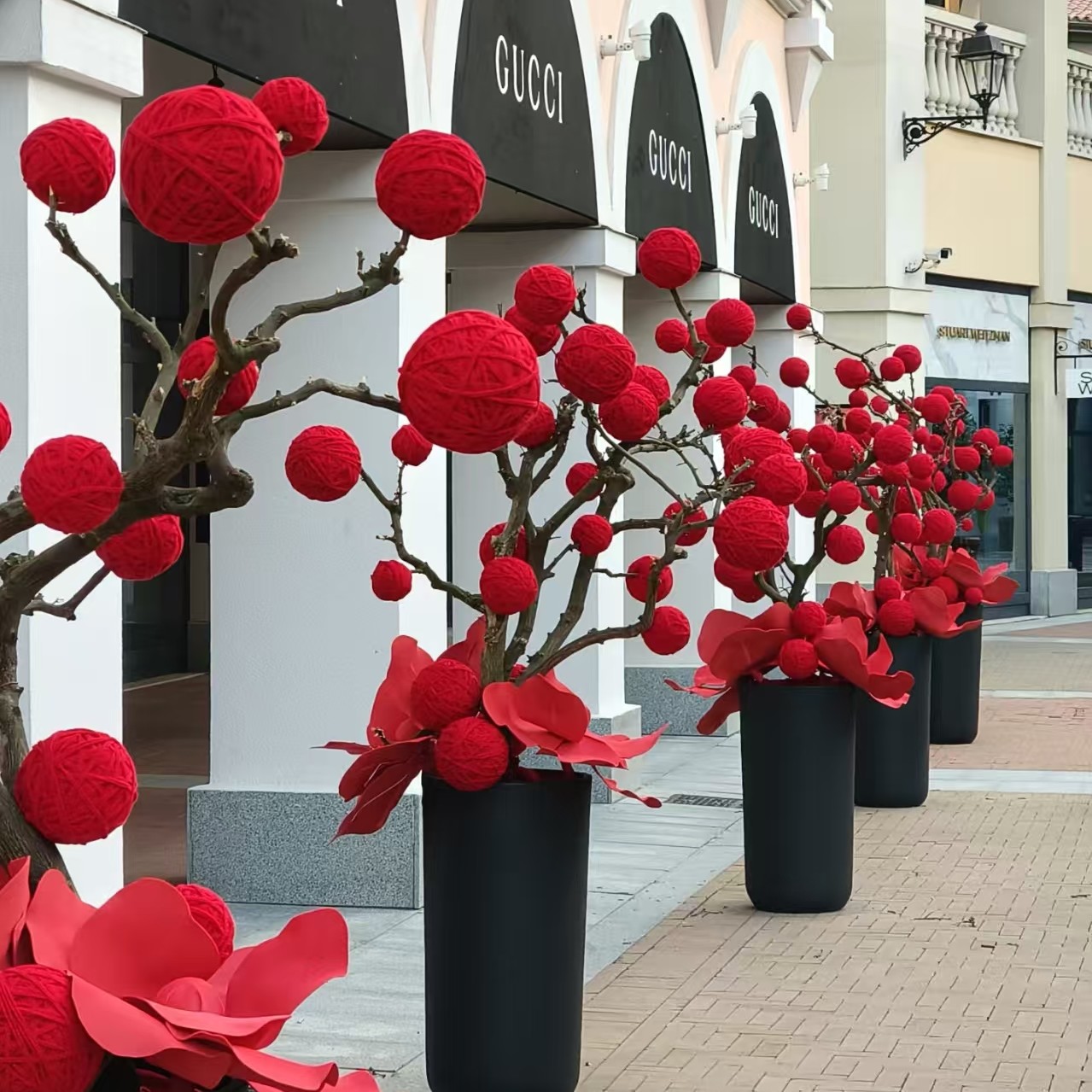 网红毛线球美陈装饰打卡点场景布置户外沿街造景装饰橱窗装饰道具,节庆用品/礼品,装扮布置套餐,淘宝优惠券,粉丝福利购,淘宝优惠卷