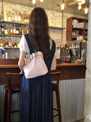 可爱格纹托特包包女高级感小众