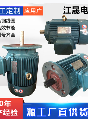 江门江晟电机JS80Y132电动机三相异步电动机马达卧式立式全铜芯电