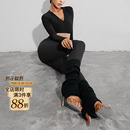 拉丁舞配件舞蹈专用袜套百搭很舒服WT 袜子短款 ZYM 暖心