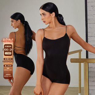ZYM【不设限星球】上衣吊带露背拉丁舞练功服简约高级带胸棉2411