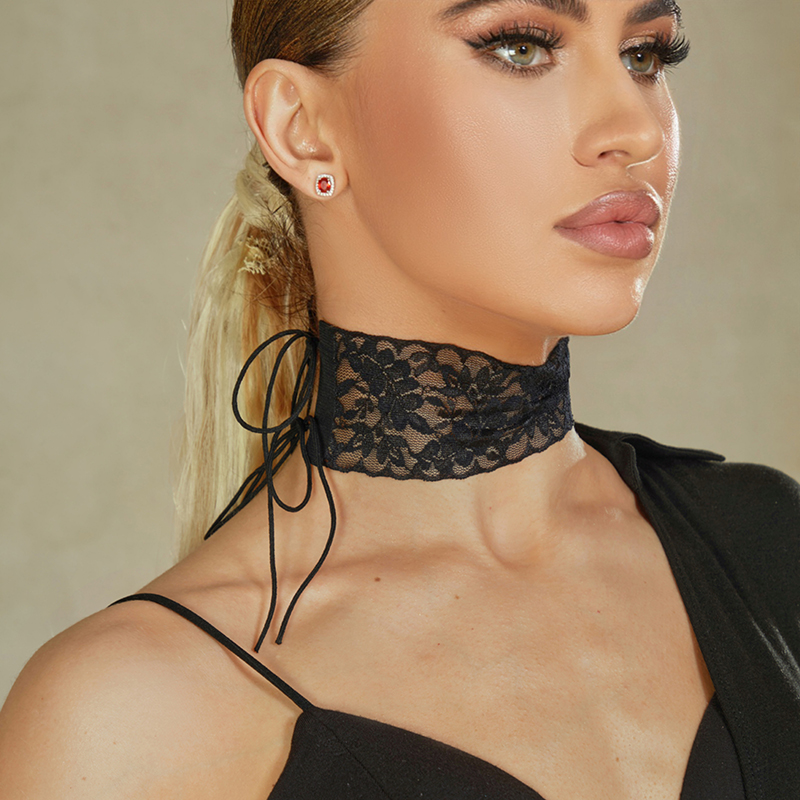 ZYM【优雅碎片】颈带拉丁舞练功服配饰颈饰松紧可调节NL02