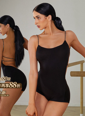 ZYM【不设限星球】上衣吊带露背拉丁舞练功服简约高级带胸棉2411