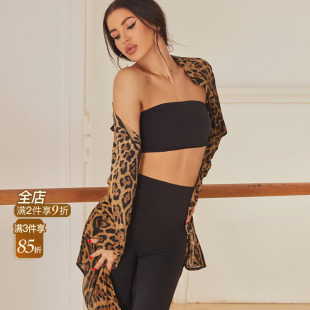 ZYM【豹纹Kitty】上衣开衫练舞教课拉丁舞蹈服女可单穿外搭25107